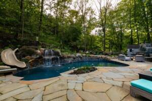 Pool with Waterfall maintained by Neave Group