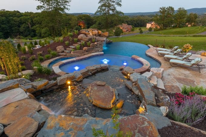 custom backyard swimming pool ideas