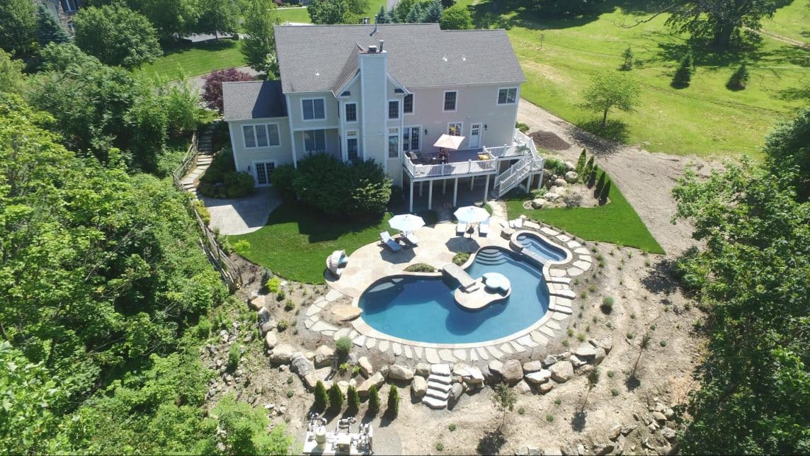 luxury swimming pools in Rye, NY