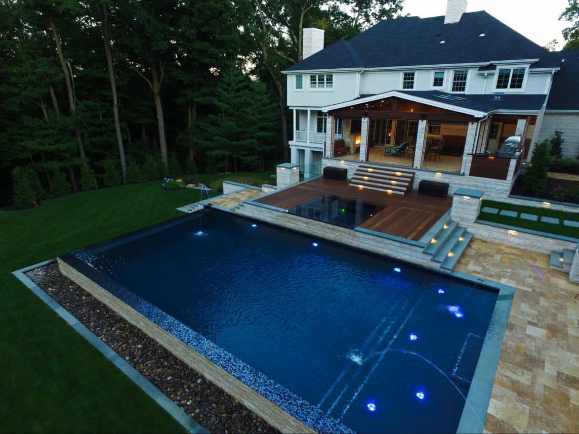 luxury pool in bedford newyork