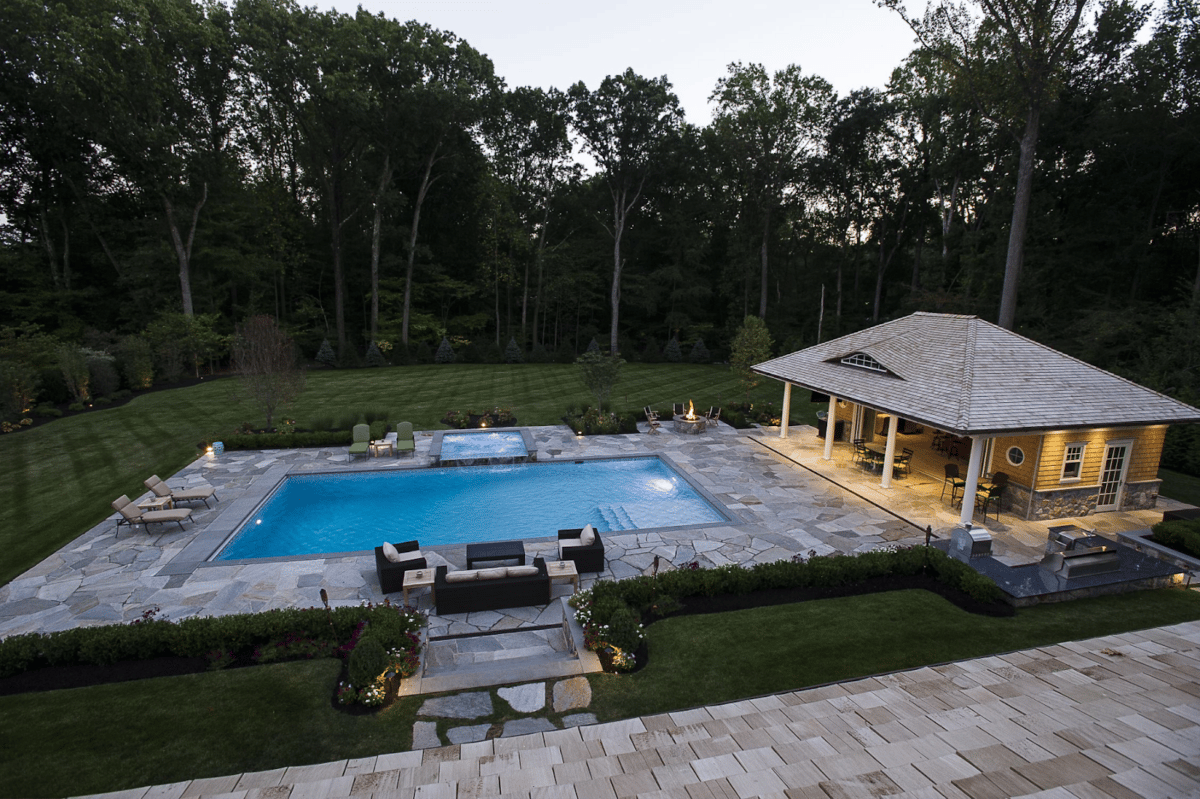 Building a luxury swimming pool